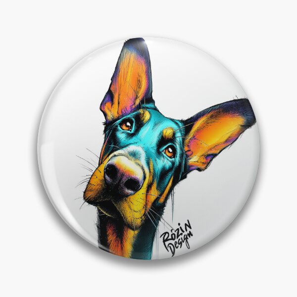 Item preview, German Shepherd Head Tilt – Curious Color Splash Art designed and sold by Rozin-Design.