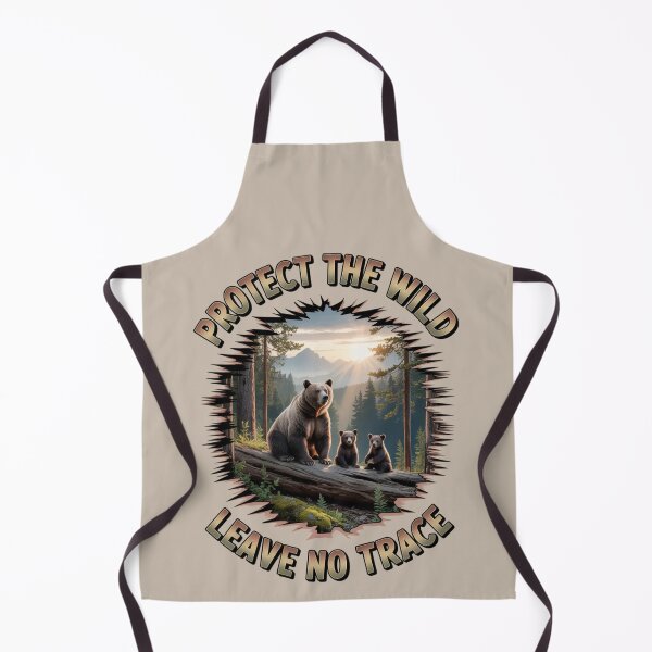 Item preview, bear family - hiking - camping - national park – bear adventure - scenic view - woodland - rustic - alpine - pacific northwest - canadian wilderness - leave no trace - protect the wild - bear country designed and sold by JansenGS.