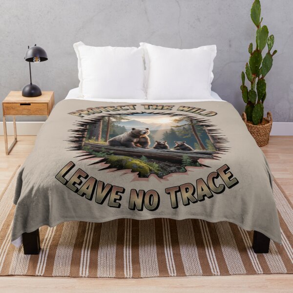 Item preview, bear family - hiking - camping - national park – bear adventure - scenic view - woodland - rustic - alpine - pacific northwest - canadian wilderness - leave no trace - protect the wild - bear country designed and sold by JansenGS.