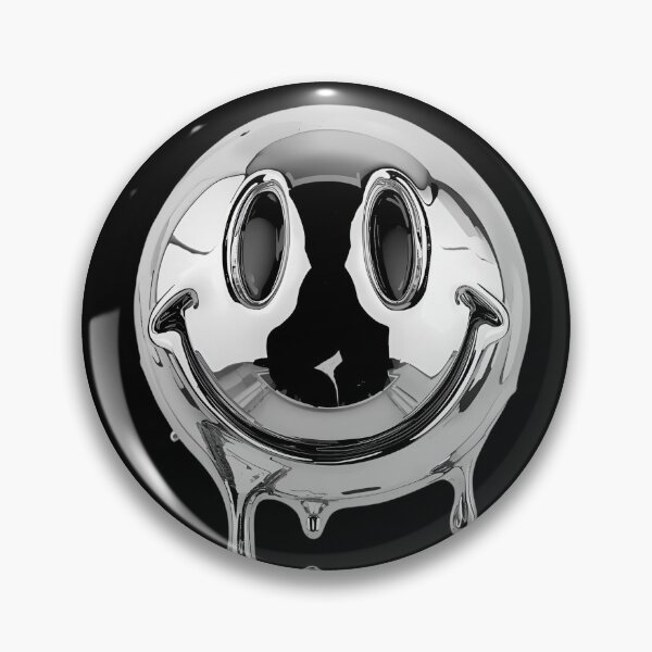 Item preview, Melting chrome smiley face 10 designed and sold by Neon G.