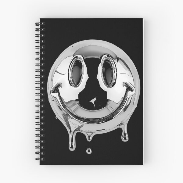 Item preview, Melting chrome smiley face 10 designed and sold by Neon G.