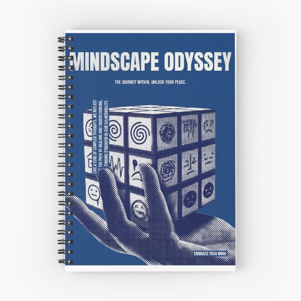 Item preview, Retro Mindscape Odyssey Mental Health Rubik's Cube Psychology Art designed and sold by ZyricZyric.