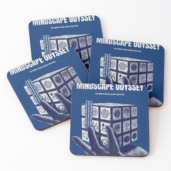 Item preview, Retro Mindscape Odyssey Mental Health Rubik's Cube Psychology Art designed and sold by ZyricZyric.