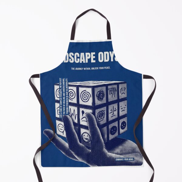 Item preview, Retro Mindscape Odyssey Mental Health Rubik's Cube Psychology Art designed and sold by ZyricZyric.