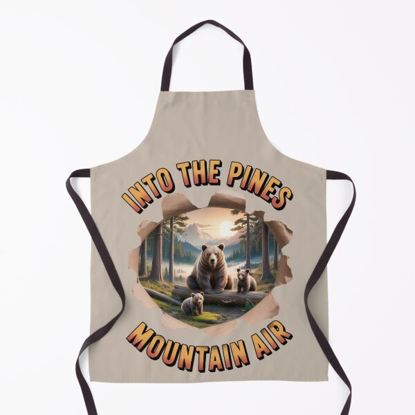 Item preview, bear family - hiking - camping - national park – bear adventure - scenic view - woodland - rustic - alpine - pacific northwest - canadian wilderness - leave no trace - protect the wild - bear country designed and sold by JansenGS.