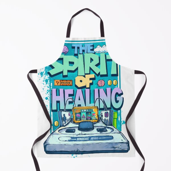 Item preview, The Spirit of Healing Retro Video Game Console | Mental Health Gamer Art designed and sold by ZyricZyric.