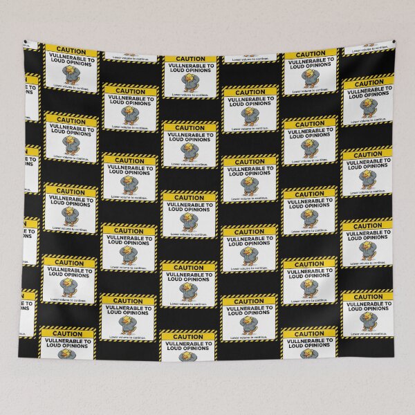 Item preview, Caution Vulnerable To Loud Opinions designed and sold by Visual Dept..