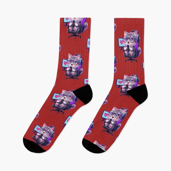 Item preview, Cute cat streaming - funny gift for a streamer designed and sold by UrbanView.