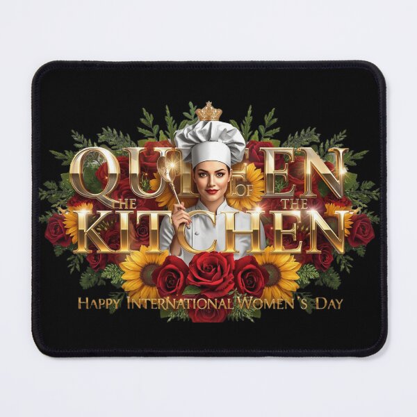 Item preview, Queen of the Kitchen – Female Chef Empowerment Design designed and sold by YourTrendyTees.