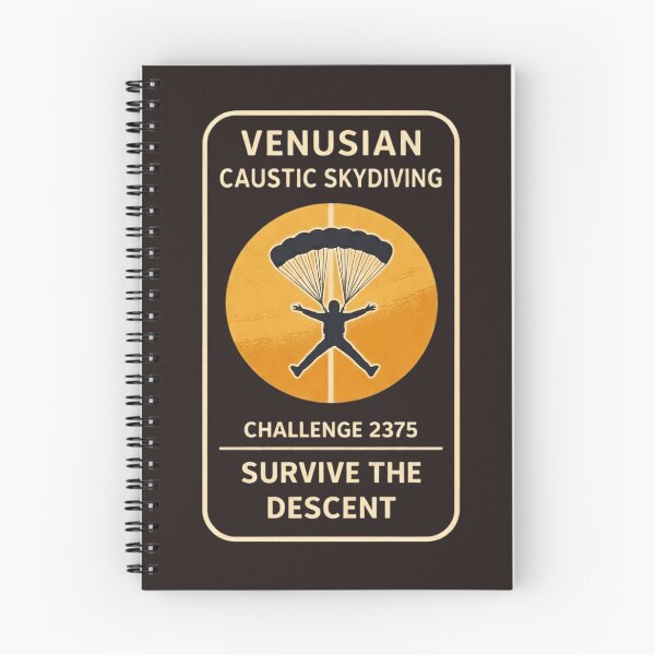 Item preview, Venusian Caustic Skydiving Challenge 2375 - Survive the Descent - Space Tourism T-Shirt designed and sold by Halejo68.