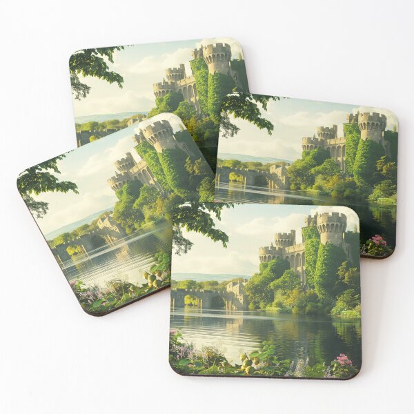 Item preview, Castlecore Spring Garden Castle – Lush Castle Landscape designed and sold by SkylineVistas Designs.