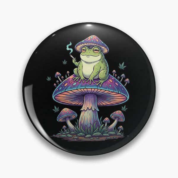 Item preview, High on Life - Stoned Frog on Magic Mushroom designed and sold by TSE DESIGN.
