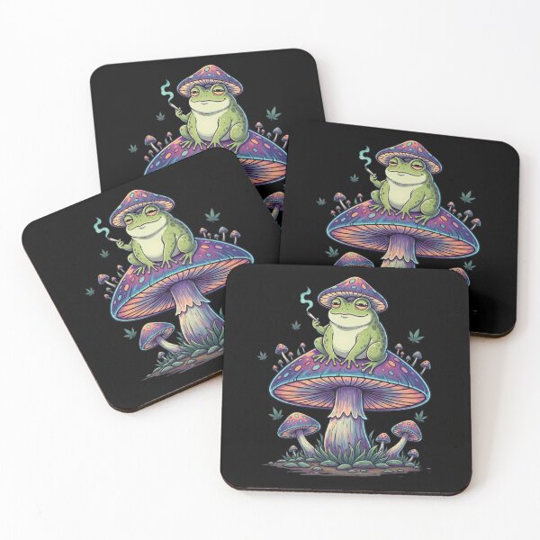 Item preview, High on Life - Stoned Frog on Magic Mushroom designed and sold by TSE DESIGN.