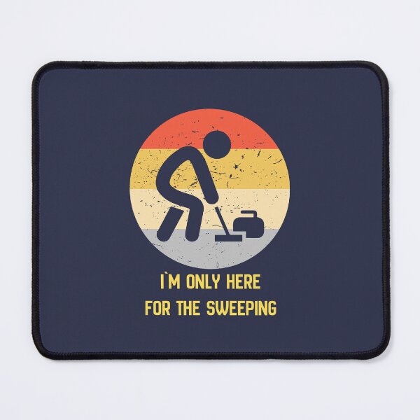 Item preview, I Am Only Here For The Sweeping. Curling game, curling iron, curling stone. Funny Gifts Tshirt designed and sold by MalwasBasket.
