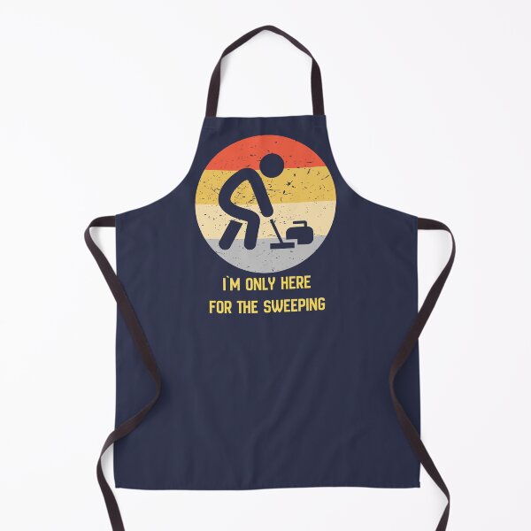 Item preview, I Am Only Here For The Sweeping. Curling game, curling iron, curling stone. Funny Gifts Tshirt designed and sold by MalwasBasket.