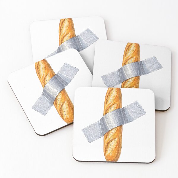 Item preview, Taped Baguette – Colored Pencil Sticker Style Illustration designed and sold by Felixuss.