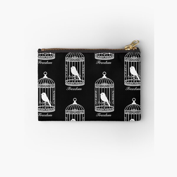 Item preview, Bird Cage Freedom Lock Trapped Monochrome Meaningful Vector  designed and sold by Littlemislabel.