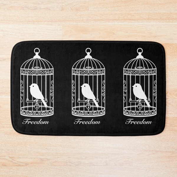 Item preview, Bird Cage Freedom Lock Trapped Monochrome Meaningful Vector  designed and sold by Littlemislabel.
