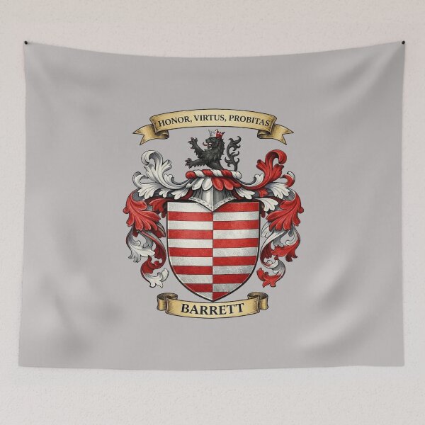 Item preview, The Barrett Family Coat of Arms designed and sold by BagTown Clans.