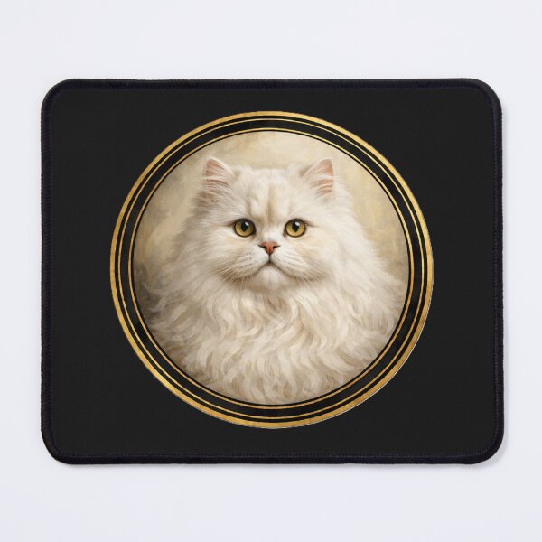 Item preview, Regal Persian Majesty – Realistic Cat Circle Art designed and sold by TheJoyfulPen.