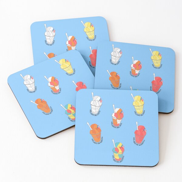 Item preview, Puerto Rico Helados del Pais Coconut Pineapple Passion Fruit Acerola Cherry Rainbow and Mixed Set designed and sold by byDarling.