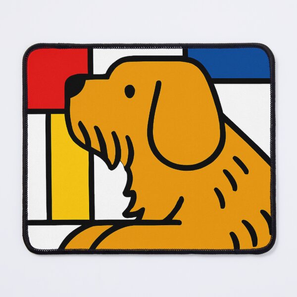 Item preview, Composition with Red, Blue & Otterhound designed and sold by OHCA Store.