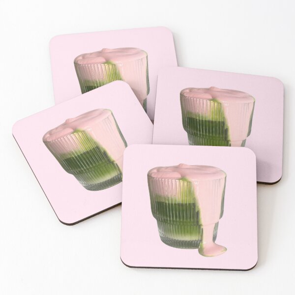 Item preview, strawberry pink matcha designed and sold by inainart.