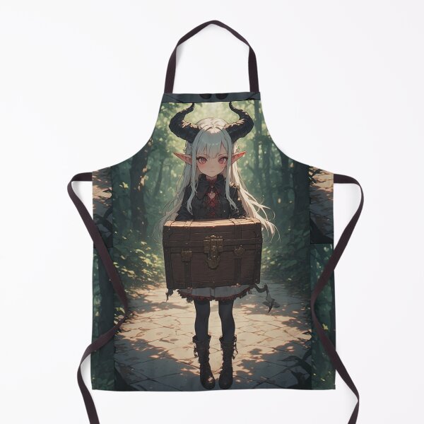Item preview, Gothic girl holding a chest designed and sold by ArtsJulian.