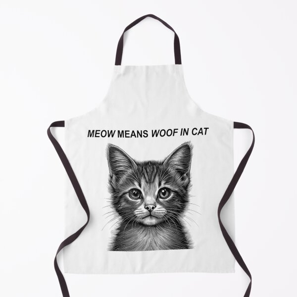 Item preview, Meow Means Woof In Cat – Funny Cat Lover Humor designed and sold by oceantospace.