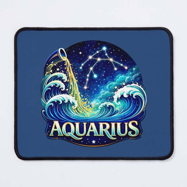 Item preview, Aquarius Zodiac (January 20 - February 18) designed and sold by Myra365Art.