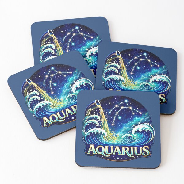 Item preview, Aquarius Zodiac (January 20 - February 18) designed and sold by Myra365Art.