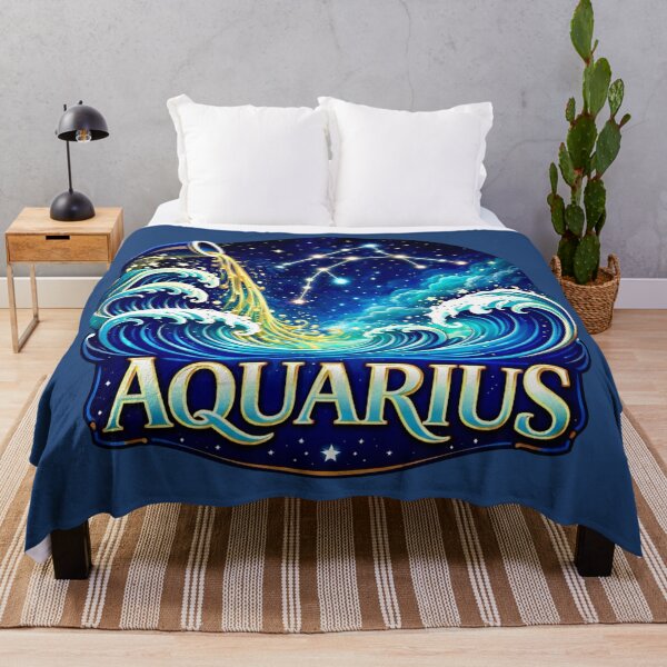 Item preview, Aquarius Zodiac (January 20 - February 18) designed and sold by Myra365Art.