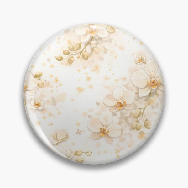 Item preview, Soft Ivory and White Orchids Pattern designed and sold by aylastyle.
