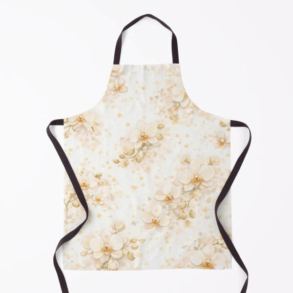 Item preview, Soft Ivory and White Orchids Pattern designed and sold by aylastyle.