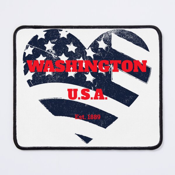 Item preview, Washington Patriot Heart Flag designed and sold by ArtistryAlch.