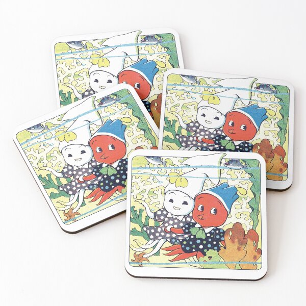 Item preview, Little Octopus & Squid -  Takokichi's Walk by Niizeki Kennosuke (Circa 1940) designed and sold by Weird Visions.
