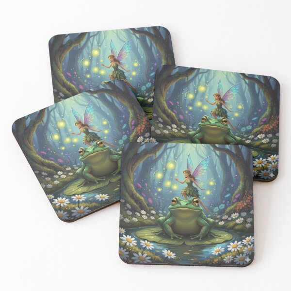 Item preview, Fairy frog and fireflies designed and sold by Fairy's and Dragons .
