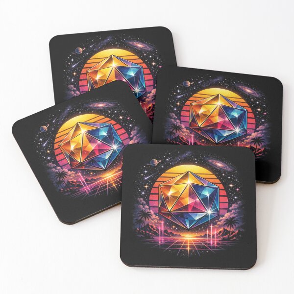 Item preview, Retro-futuristic cosmic icosahedron designed and sold by JuViRo.