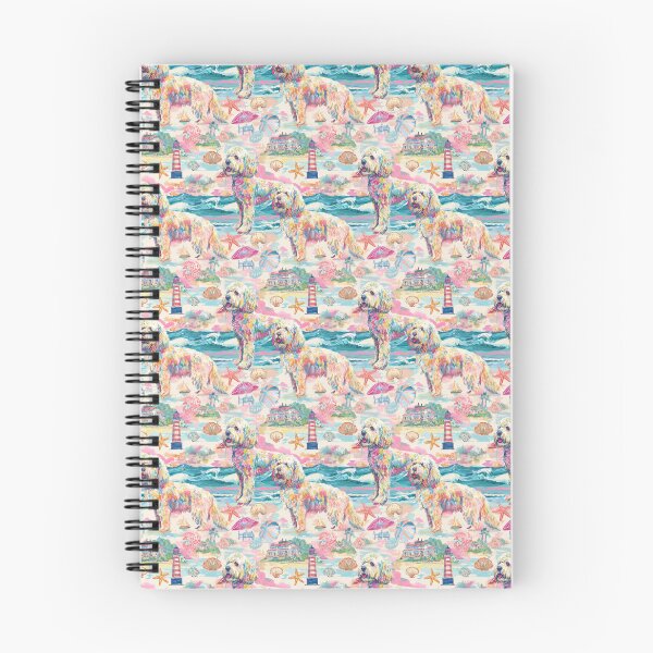 Item preview, Nautical Beach Toile de Jouy - Goldendoodle designed and sold by AstrologyOven.