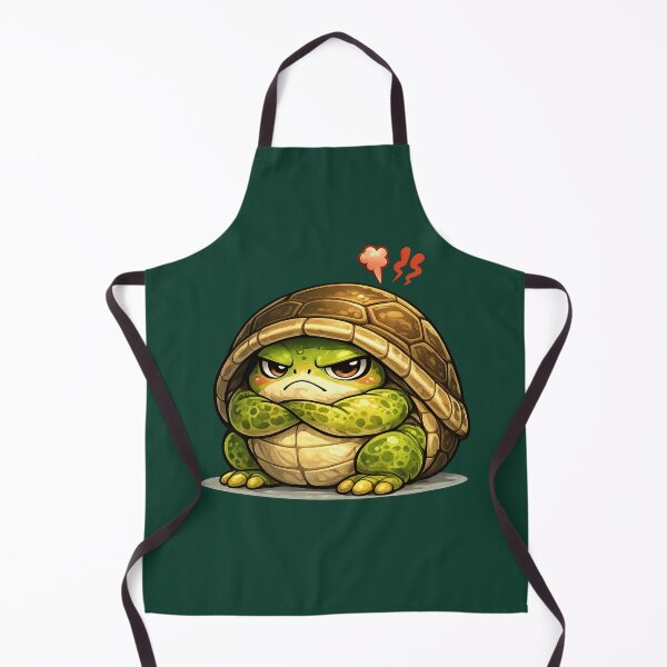 Item preview, Grumpy Turtle in a Shell – Cute Angry Reptile Character  designed and sold by Ivy-Triggs.
