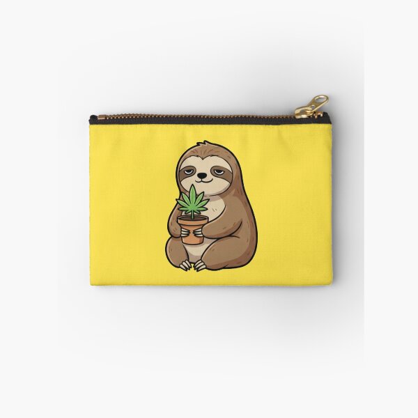 Item preview, Slow and High - Chill Sloth with Potted Plant designed and sold by TSE DESIGN.
