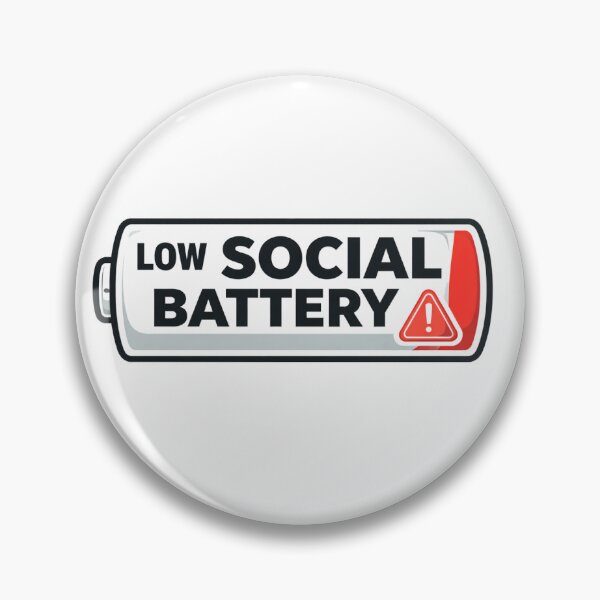 Item preview, Low Social Battery Funny Graphic Tee designed and sold by Inkae Studio.