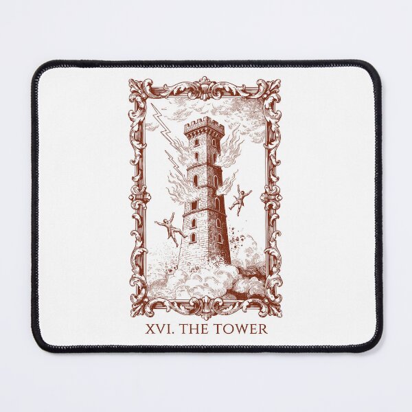 Item preview, The Tower - Tarot Card designed and sold by AestheticsTime.