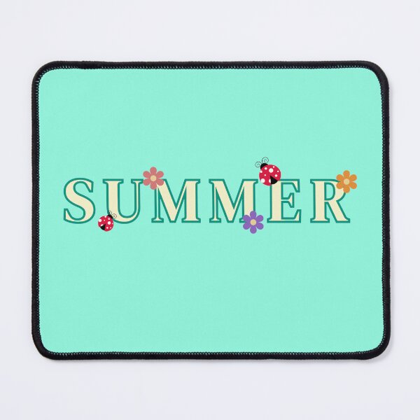 Item preview, Summer Lady Bugs Flowers Text Stickers Prints Posters Wall Art Magnet Home Coffee Cup Decoration TShirt Stationary Notebook Magnet Hat Kitchen Work School Office Redbubble Shop designed and sold by Saritas Boutique Shop.