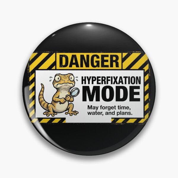 Item preview, Danger Hyperfixation Mode Gecko designed and sold by Visual Dept..