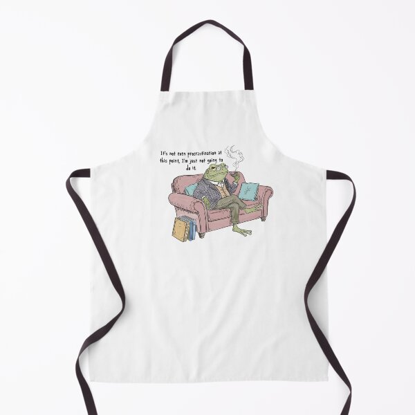 Item preview, Frog sitting on a sofa not procrastinating designed and sold by The Curious Cow.