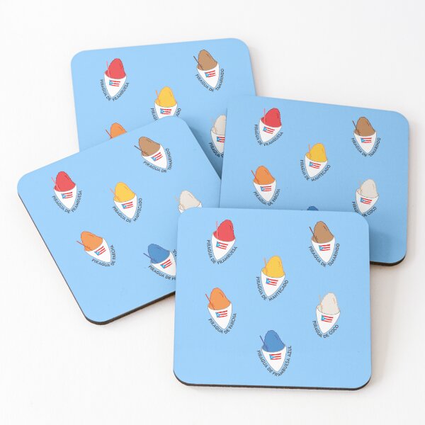 Item preview, Puerto Rico Piragua Raspberry Tamarind Ice Cream Passion Fruit Coconut Blue Raspberry Set designed and sold by byDarling.