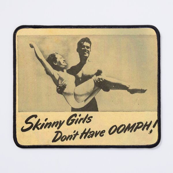 Item preview, Skinny Girls Don't Have OOMPH! - Weird Vintage Ad (Circa 50's) designed and sold by Weird Visions.