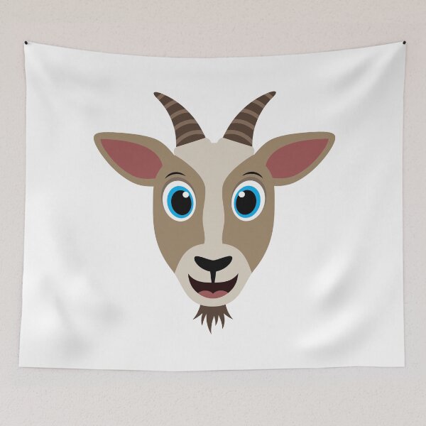 Item preview, Cute Barnyard Goat designed and sold by Captain Creative.