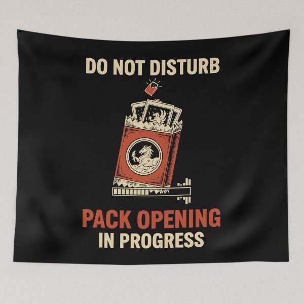 Item preview, Do Not Disturb Pack Opening In Progress Trading designed and sold by LuminOrb.